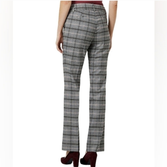 Le Chateau modern fit plaid dress  pants with slight flare sz 12 NWT - Picture 4 of 15